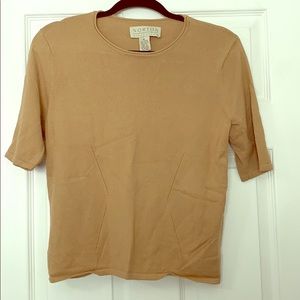 Short sleeve Gold Tone top